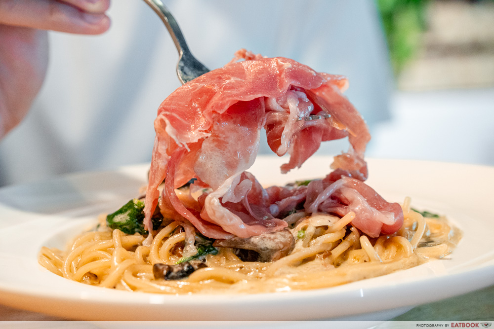 KNOTS CAFE TRUFFLE PARMA HAM FORK