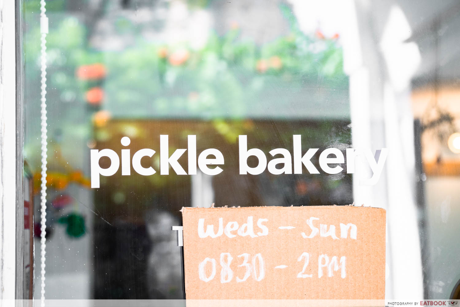 pickle bakery - glass door