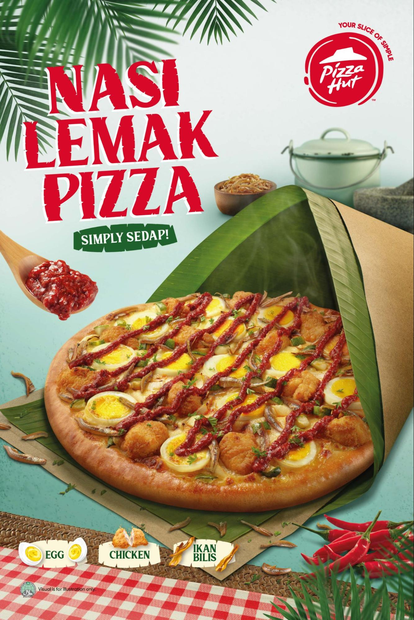 pizza hut nasi lemak pizza