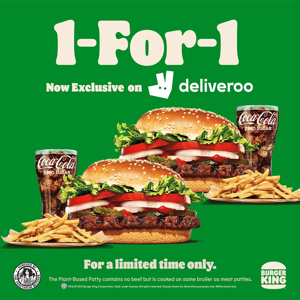 BK PLANT-BASED WHOPPER 1-FOR-1