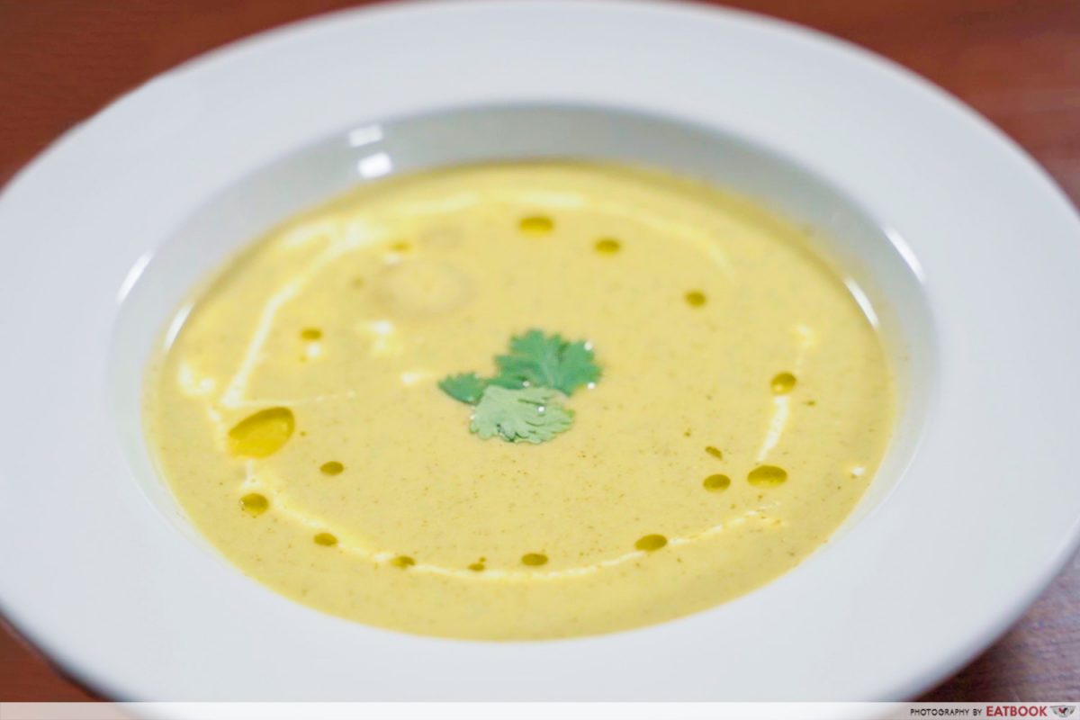 CREAM OF CORIANDER SOUP