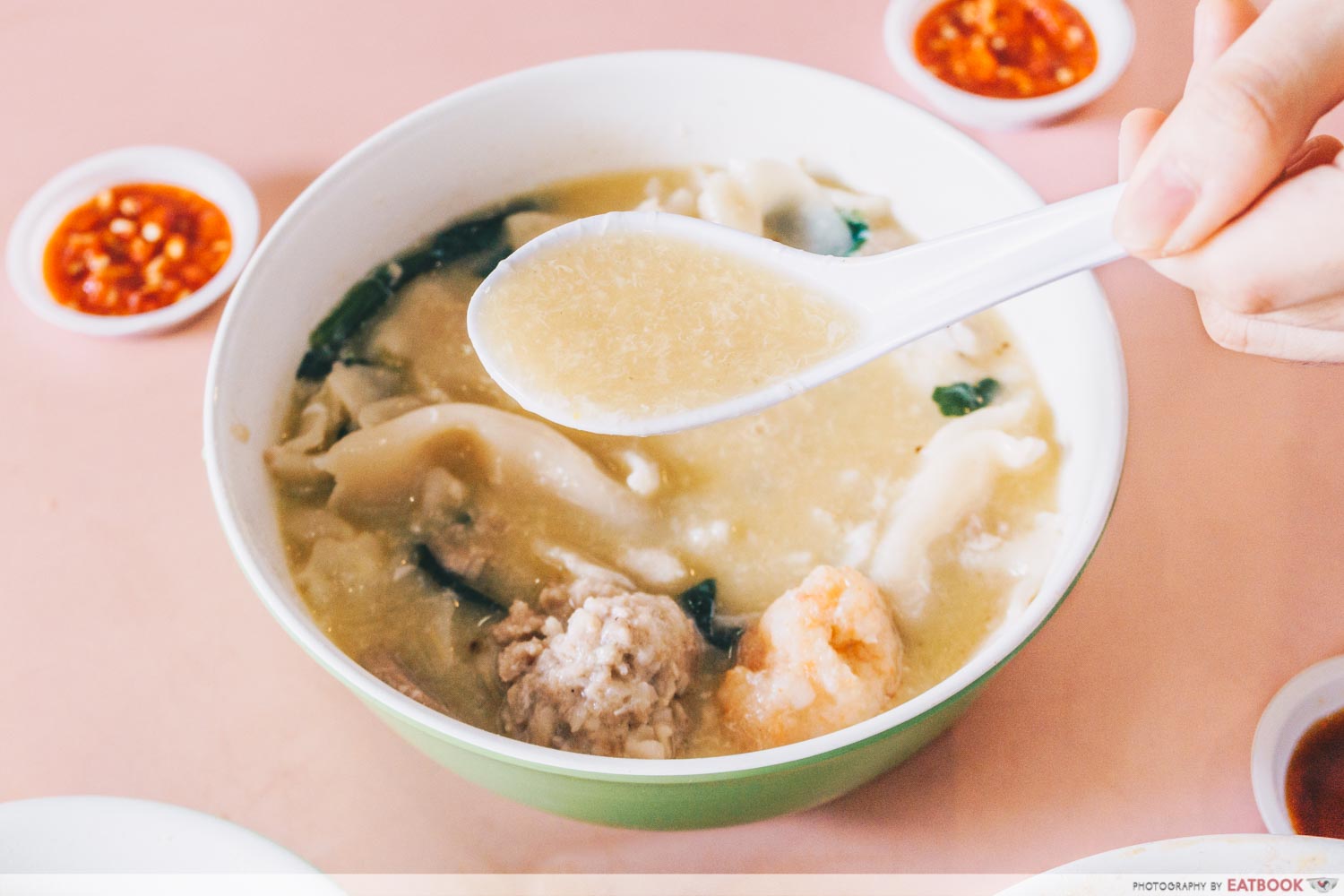 Jiak Song Mee Hoon Kueh soup