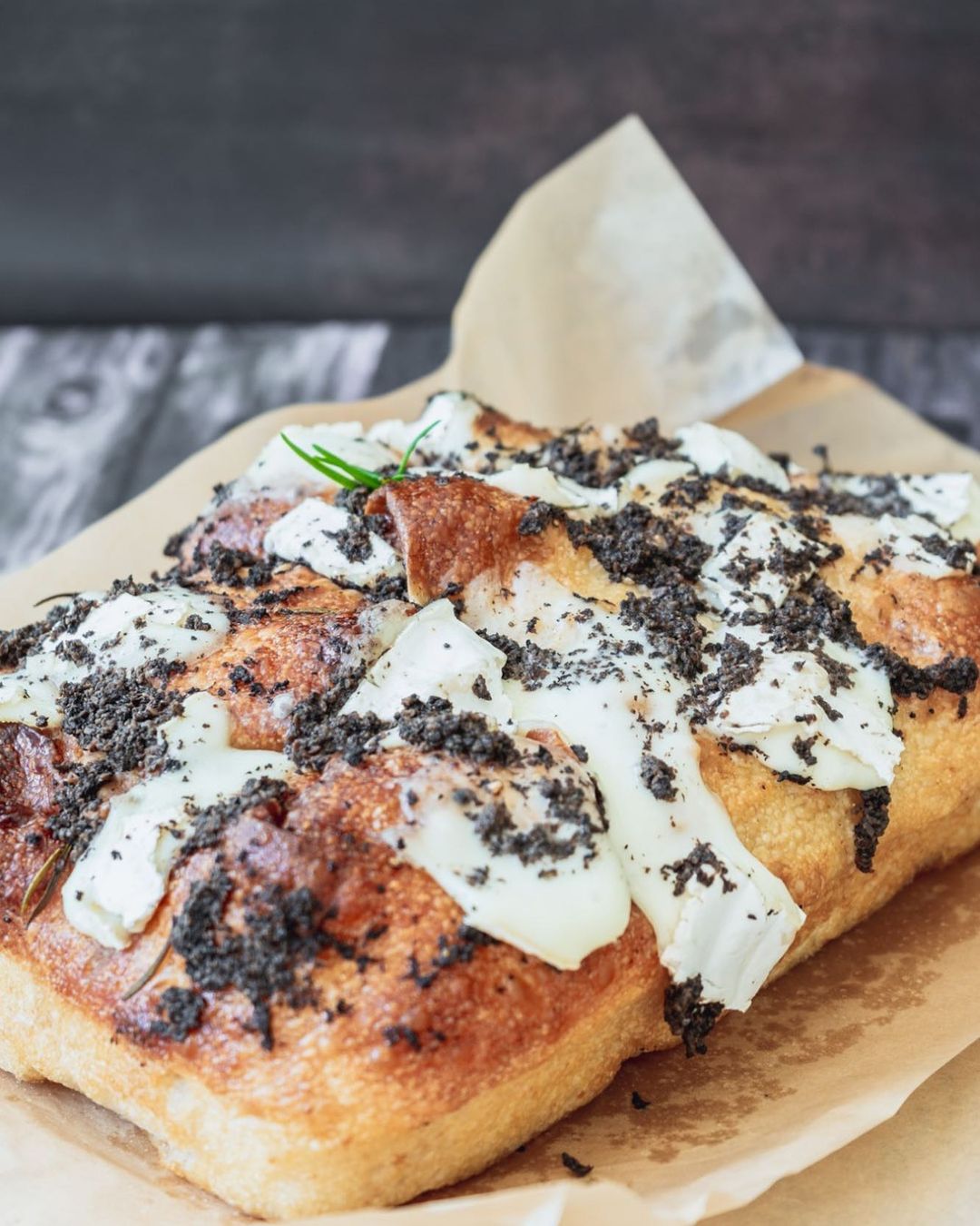 alouette truffle camembert focaccia