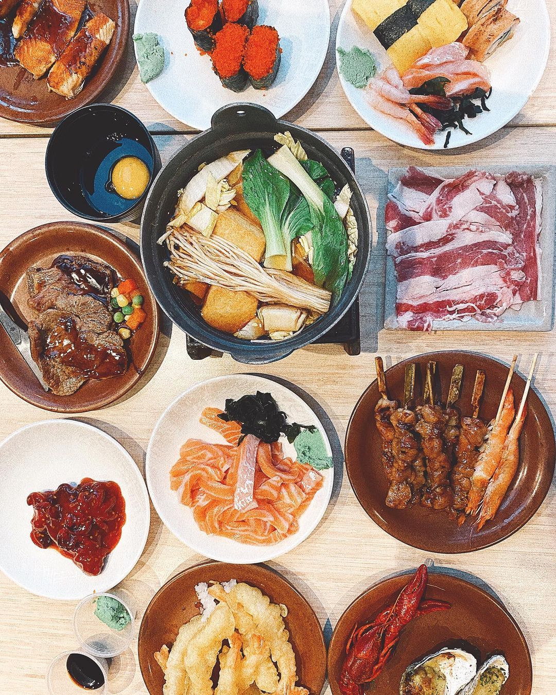 kiseki japanese buffet restaurant - flatlay 1