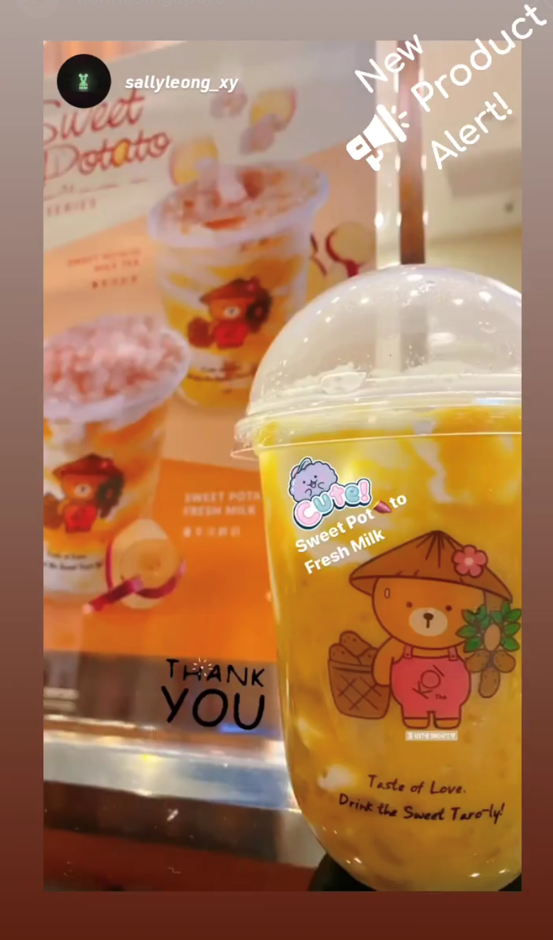 koi sweet potato milk tea