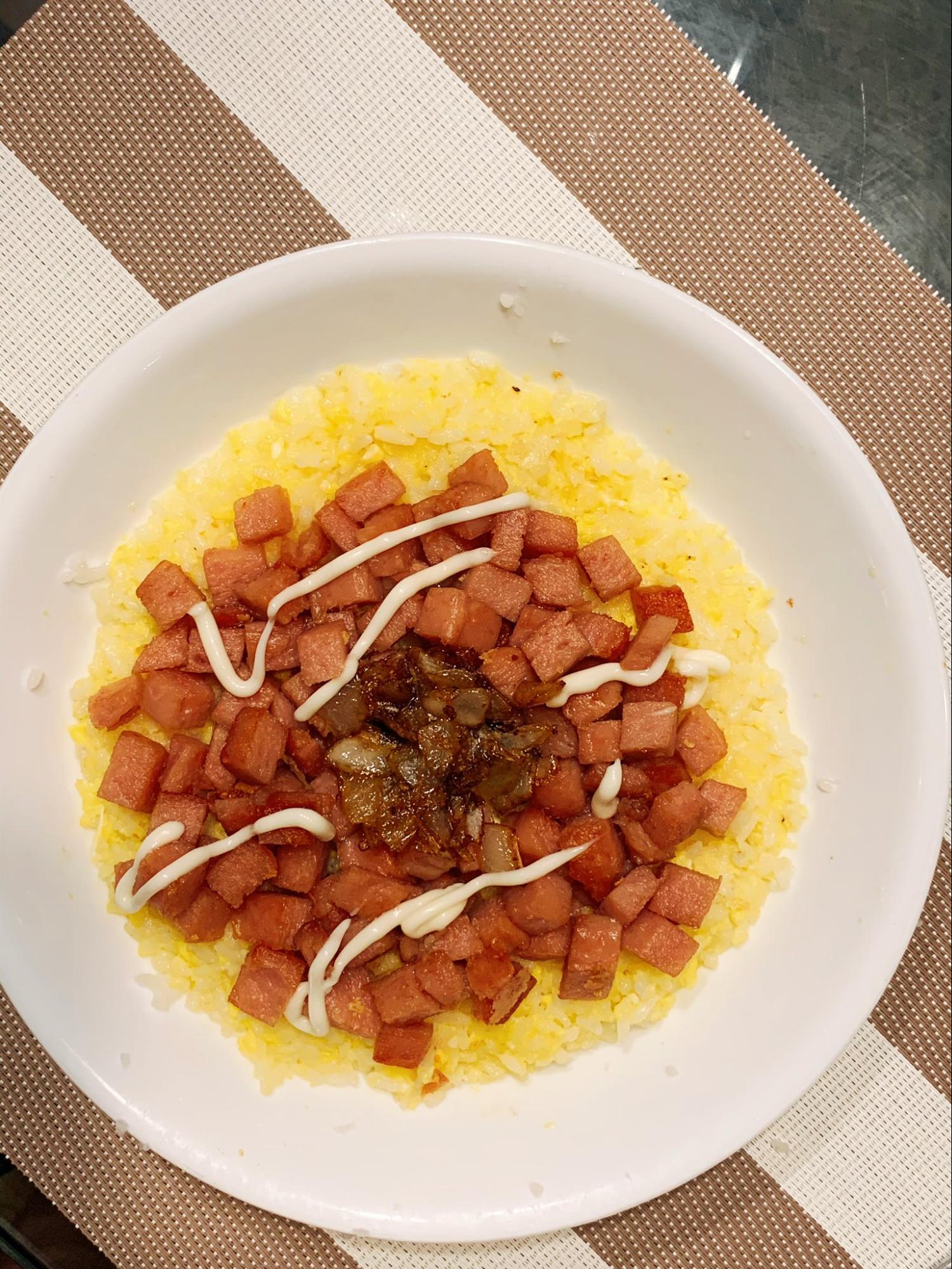 korean celebrity recipes - jaemin spam rice