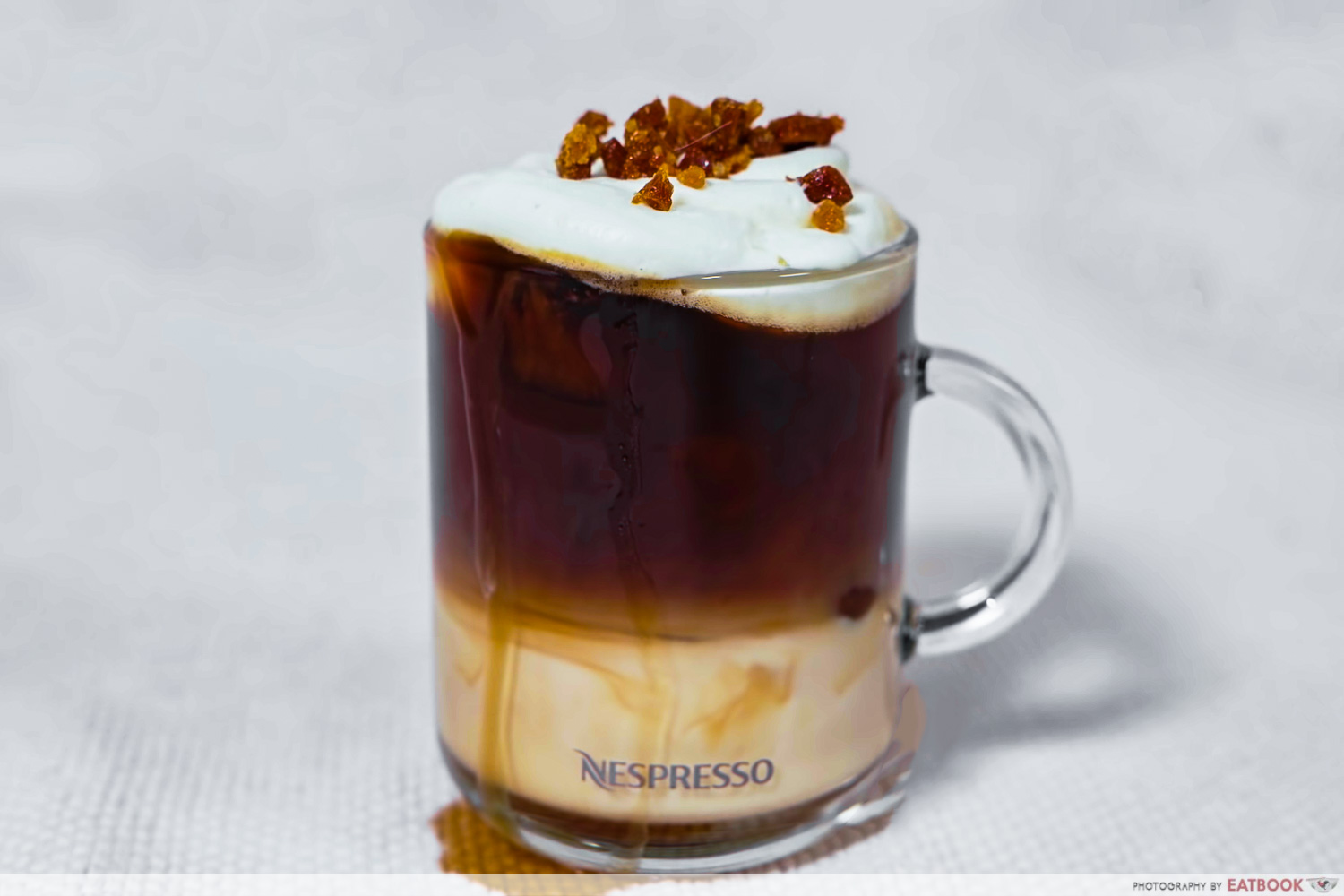korean home cafe drink recipes - banoffee pie latte