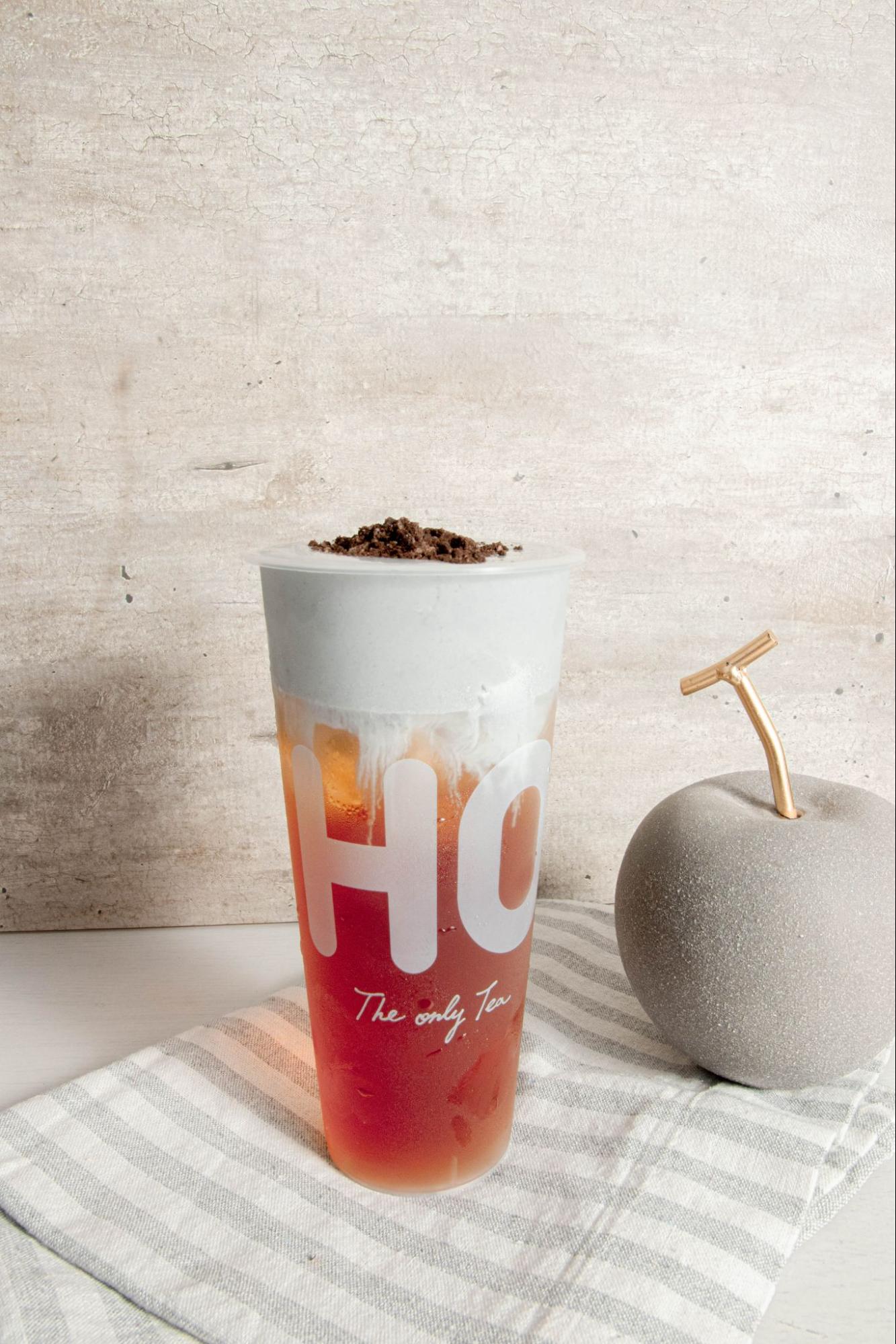 liho black truffle bubble tea - oolong