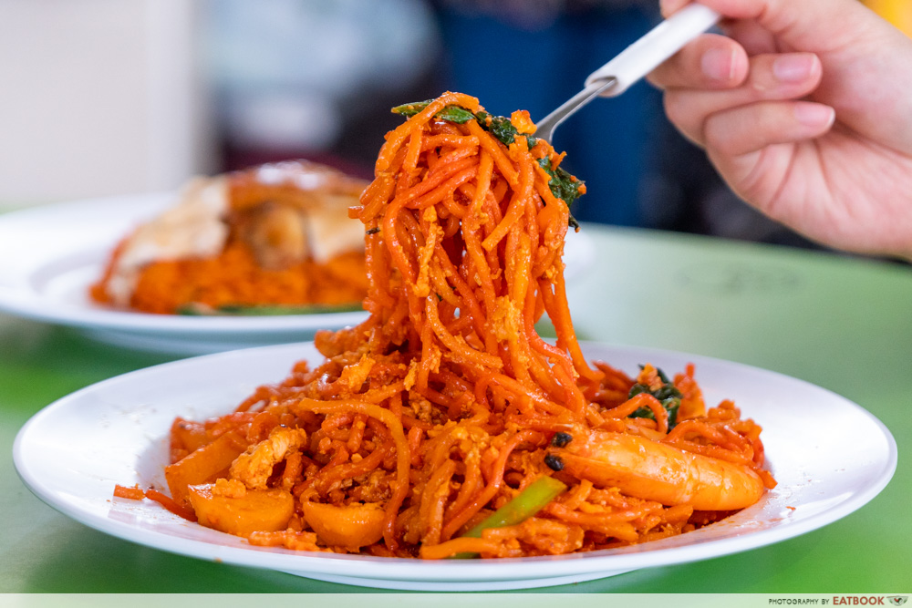 Jefri The Original Botak Chicken Rice - mee goreng noodle lift