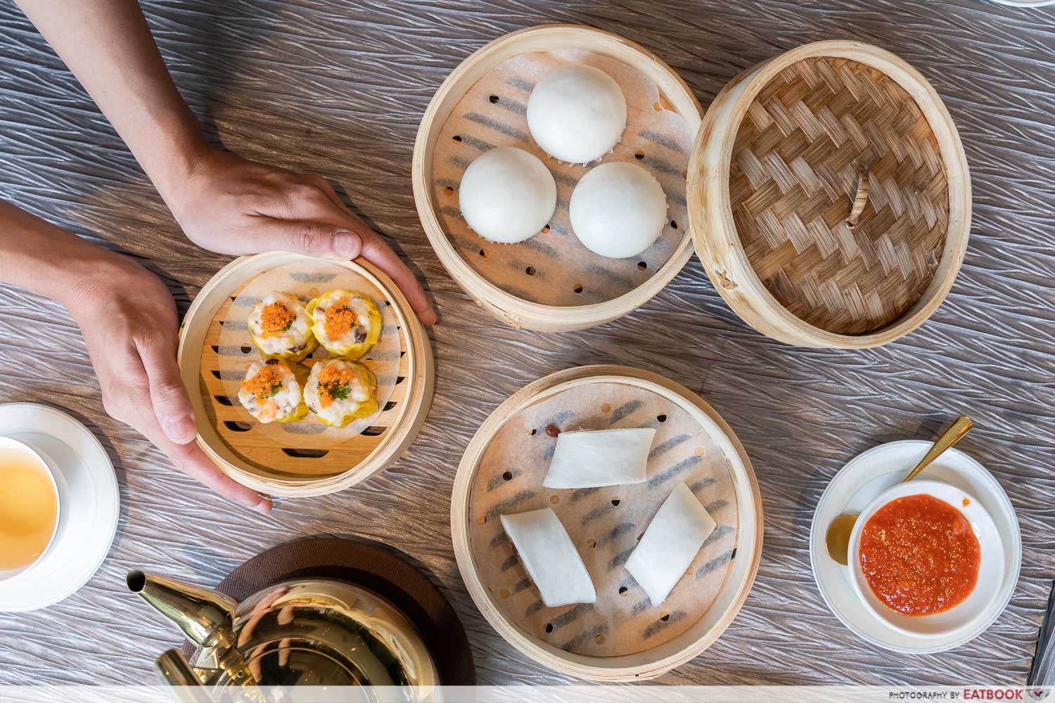 dim sum flatlay