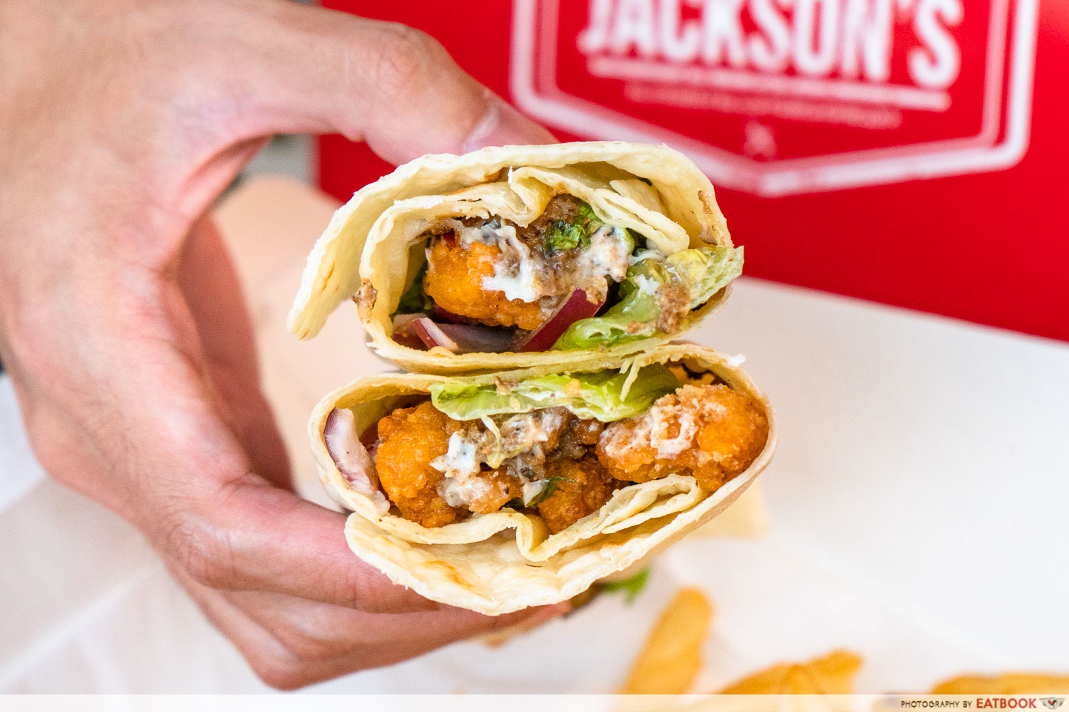 jackson's fried chicken - chicken wrap