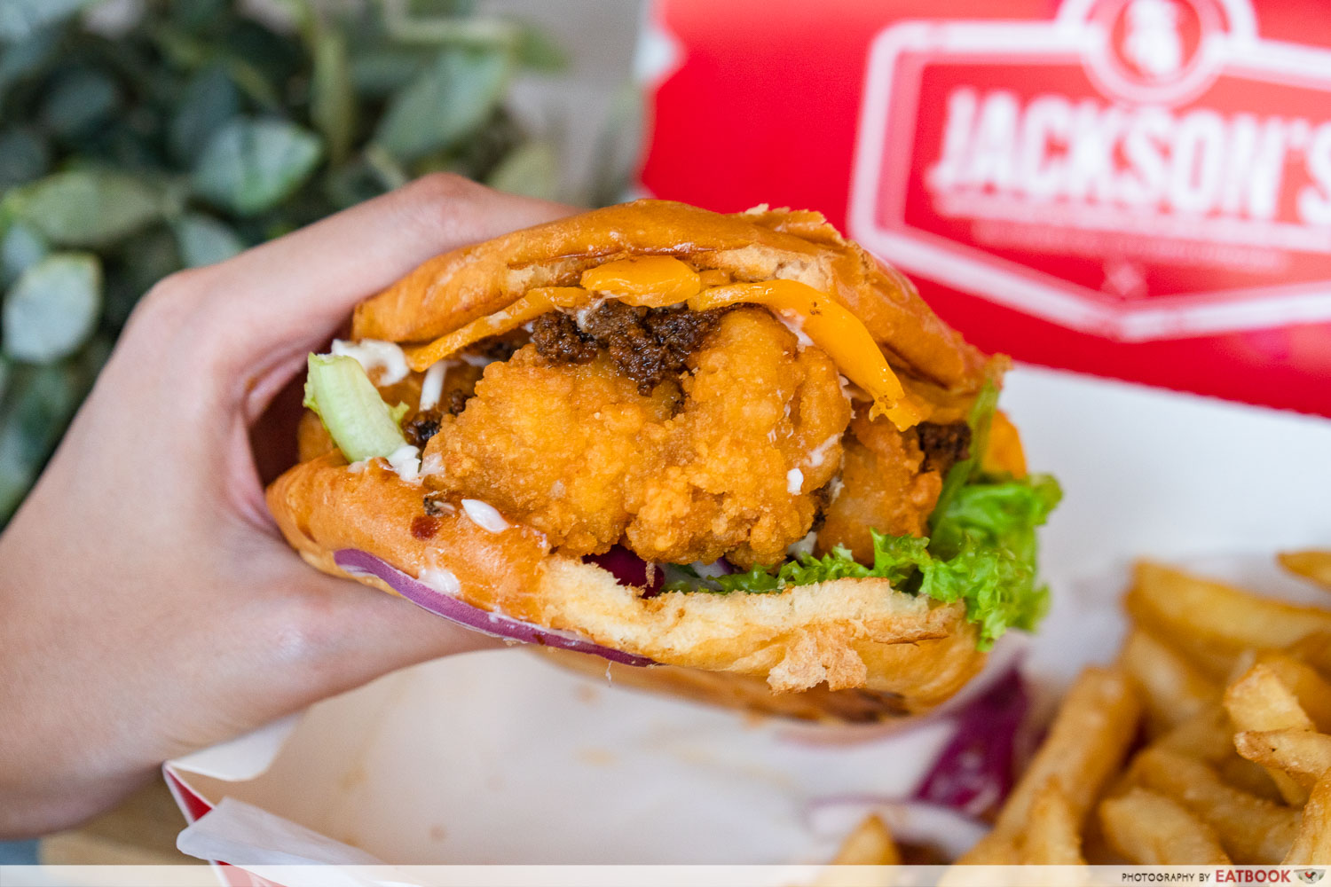 jackson's fried chicken - fried chicken burger