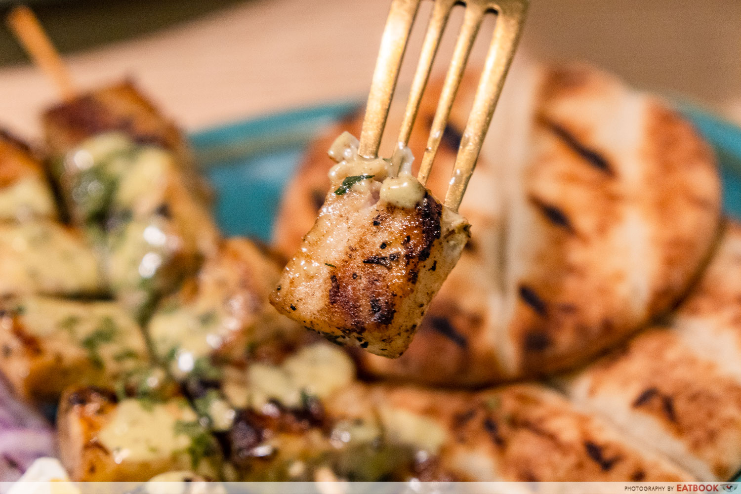 lemon chicken gyro skewers