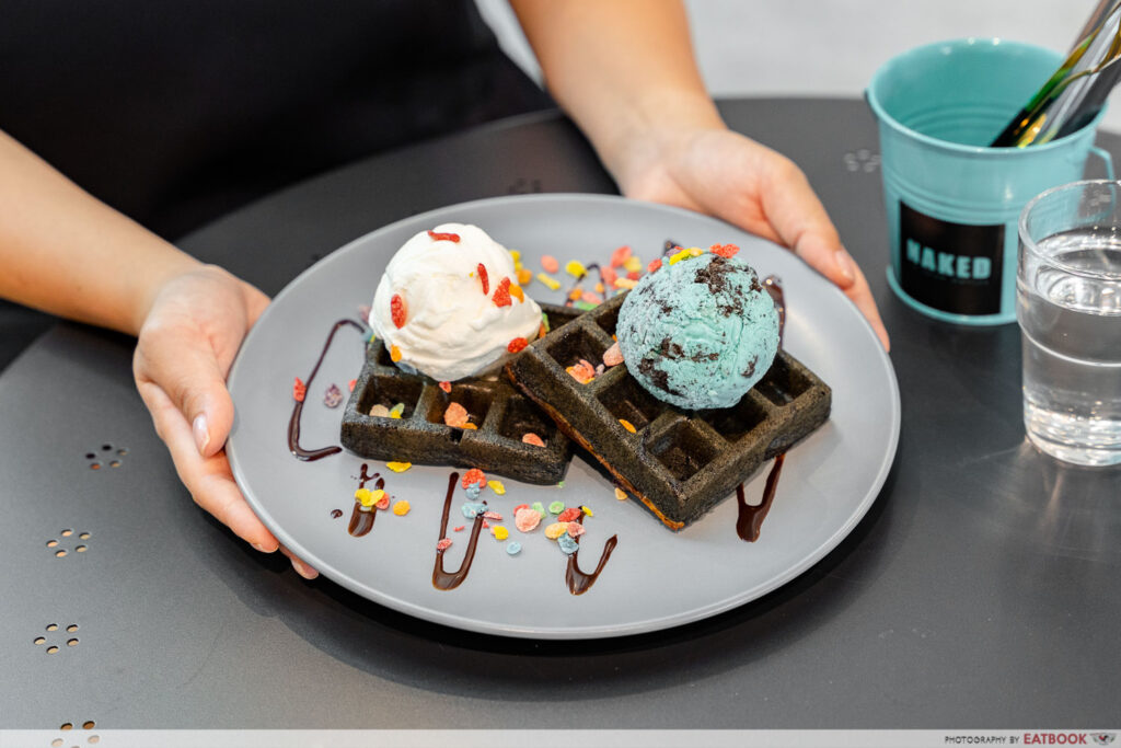 Naked Ice Cream Review New Cafe In Serangoon Has Waffles And Ice Cream Open Till Am