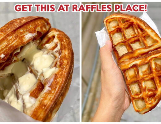 BAKERY CUISINE WAFFLES WITH CREAM CHEESE