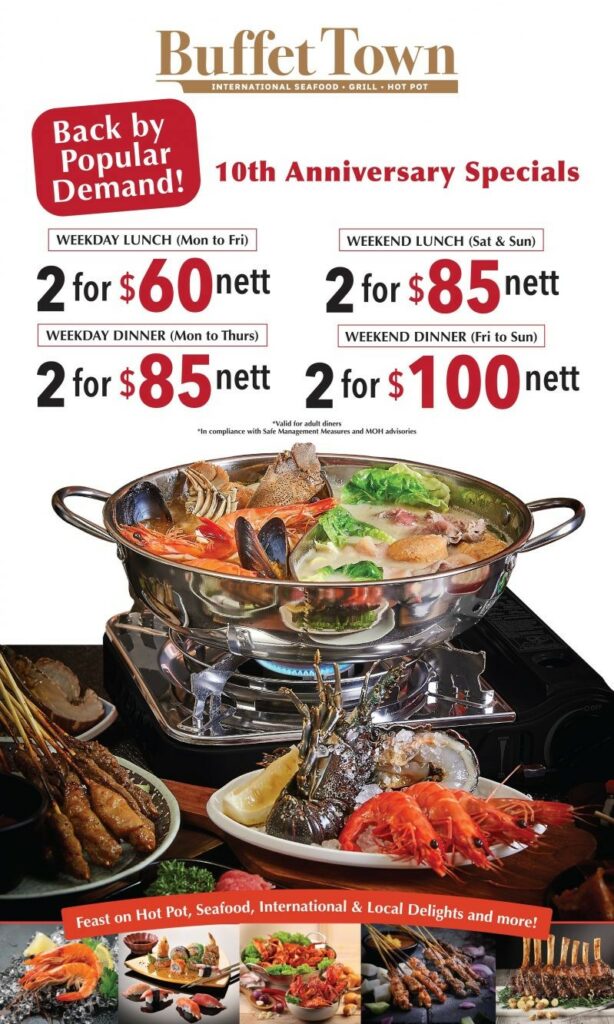 Buffet Town Returns With Hotpot And Buffet For $30 Nett Per Person