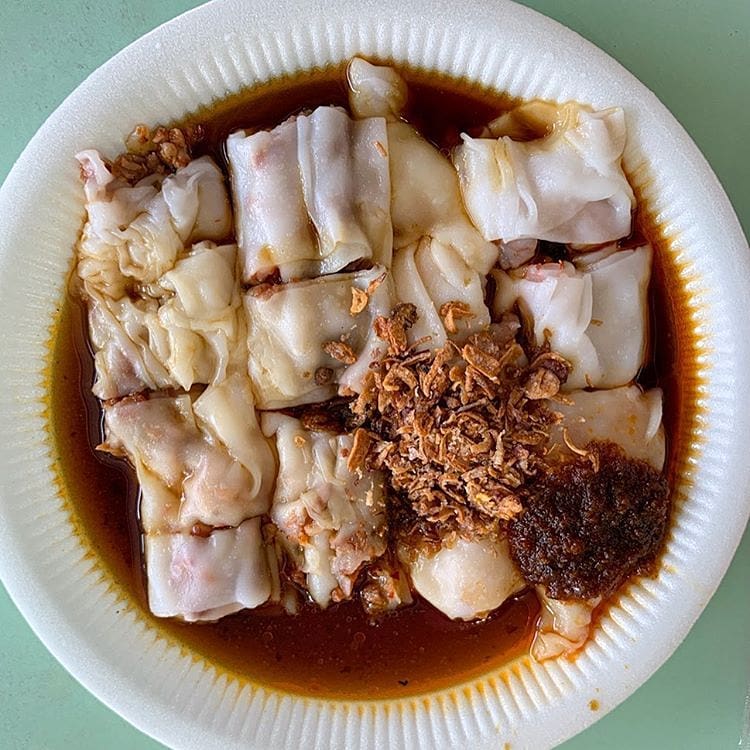 freshly made chee cheong fun