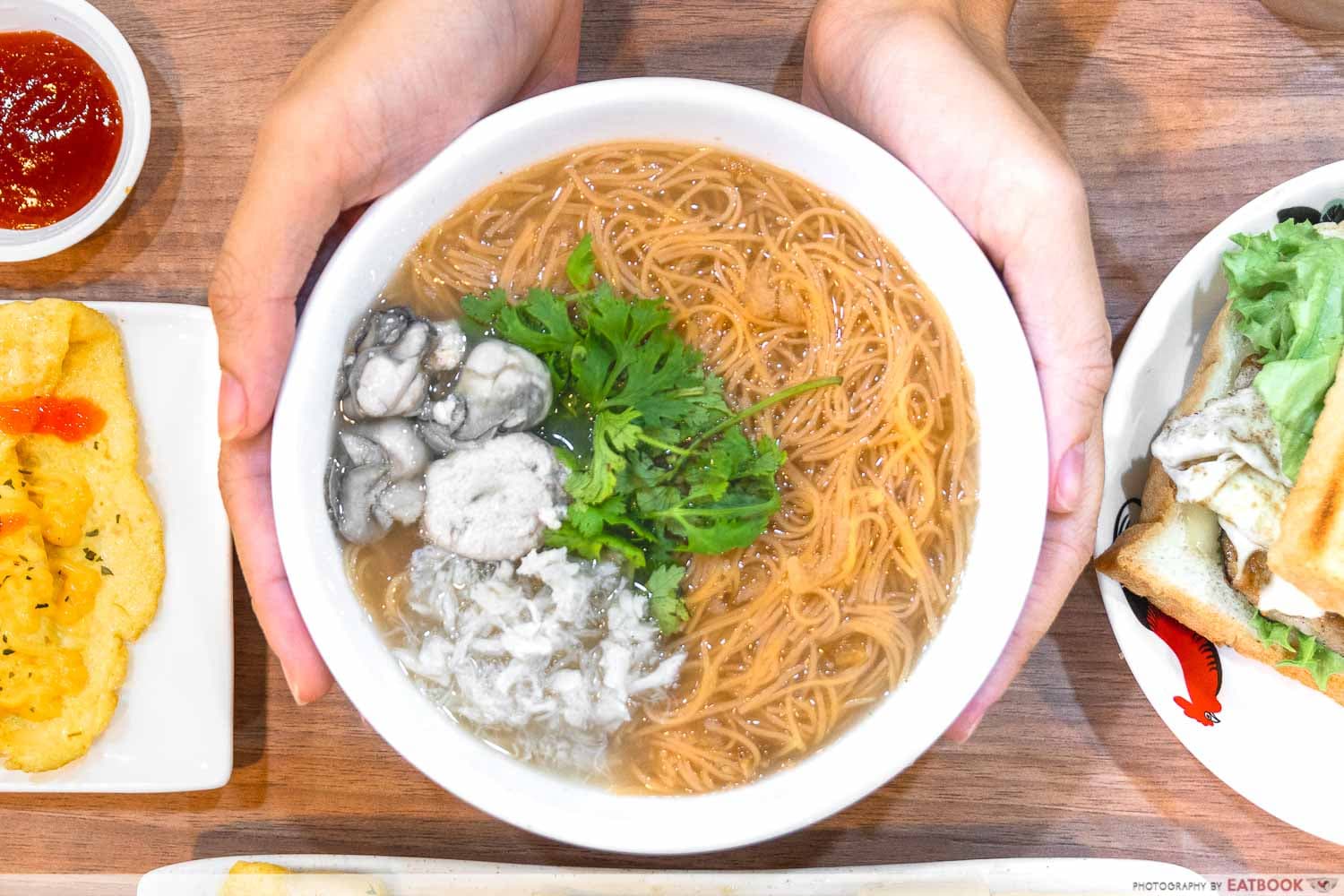 oyster mee sua bowl