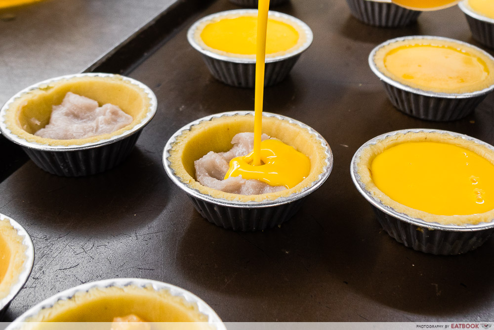 syiok - filling egg tart