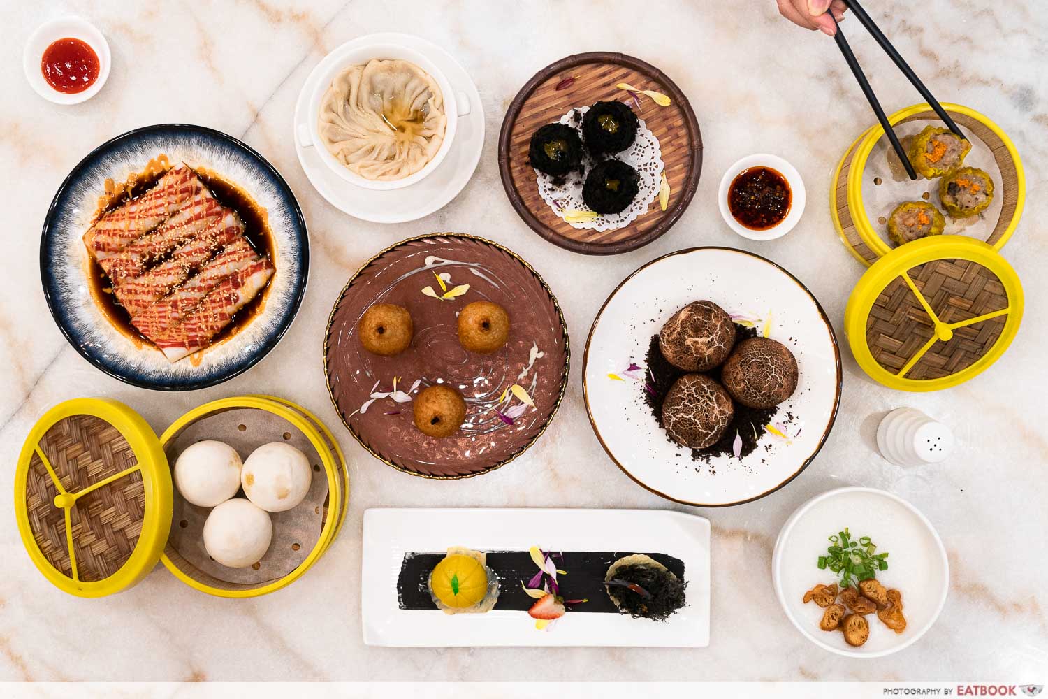 chao yue xuan dim sum flatlay