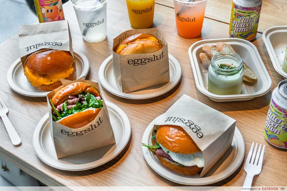 New restaurants in September - eggslut flat lay