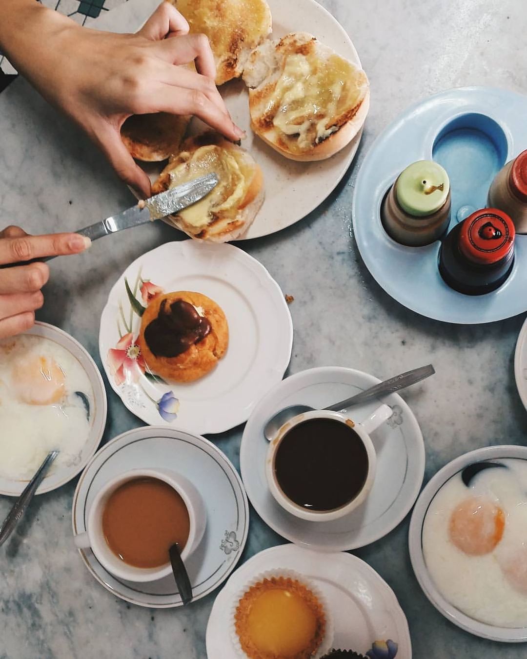 chin mee chin food flatlay