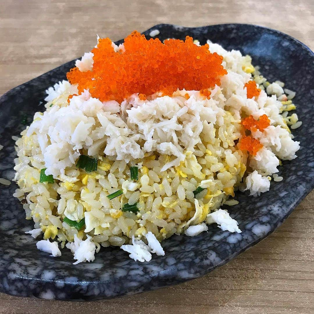 King Of Fried Rice Egg Fried Rice With Crabmeat and Tobiko