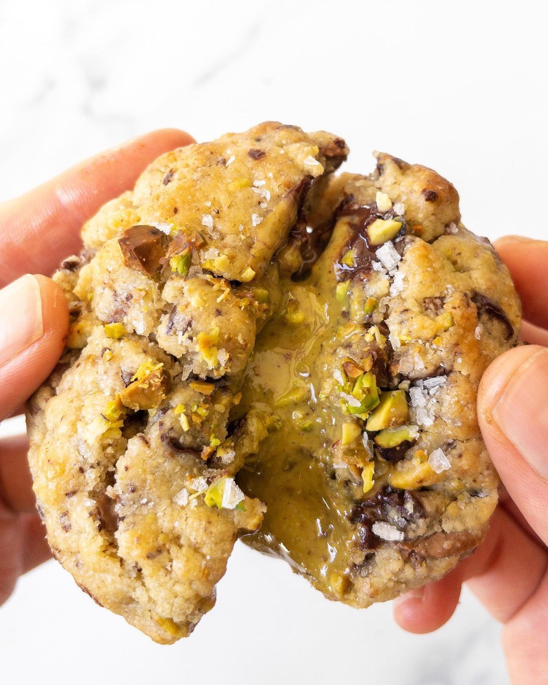 for fudge sake - pistachio chocolate chip cookies
