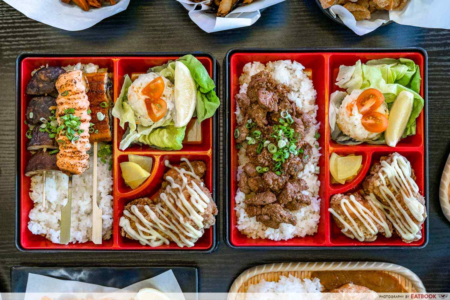 gudsht rice bento flatlay