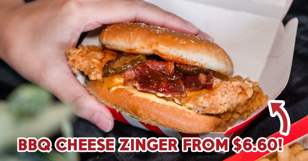 kfc bbq cheese zinger burger