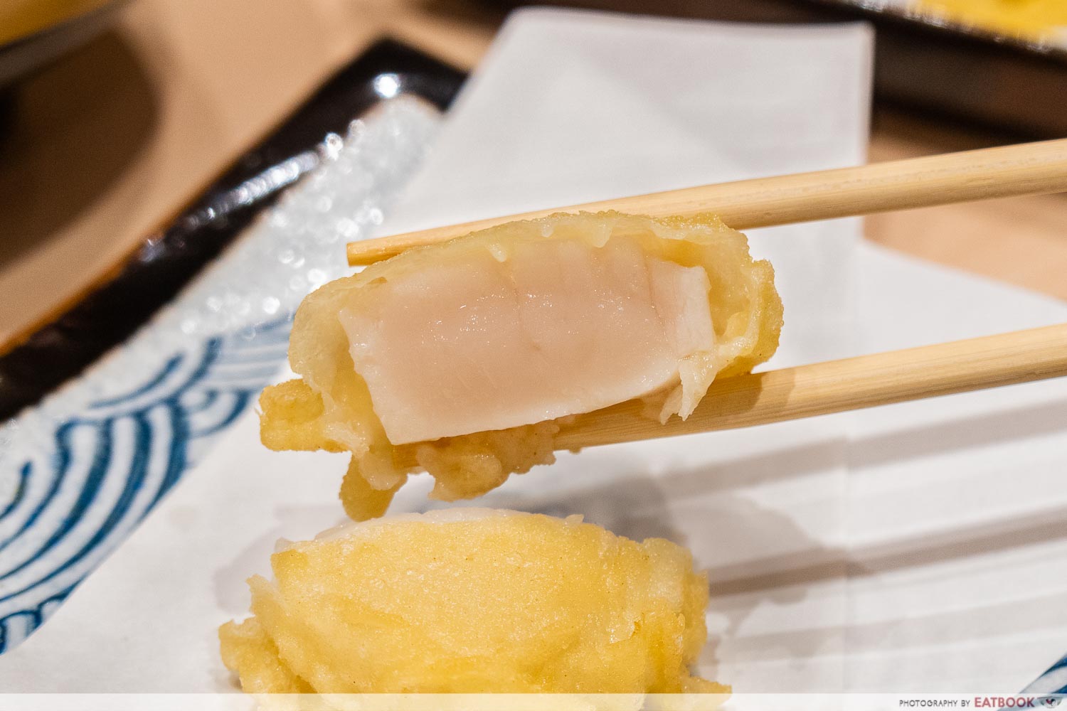 tempura makino - scallop hotate