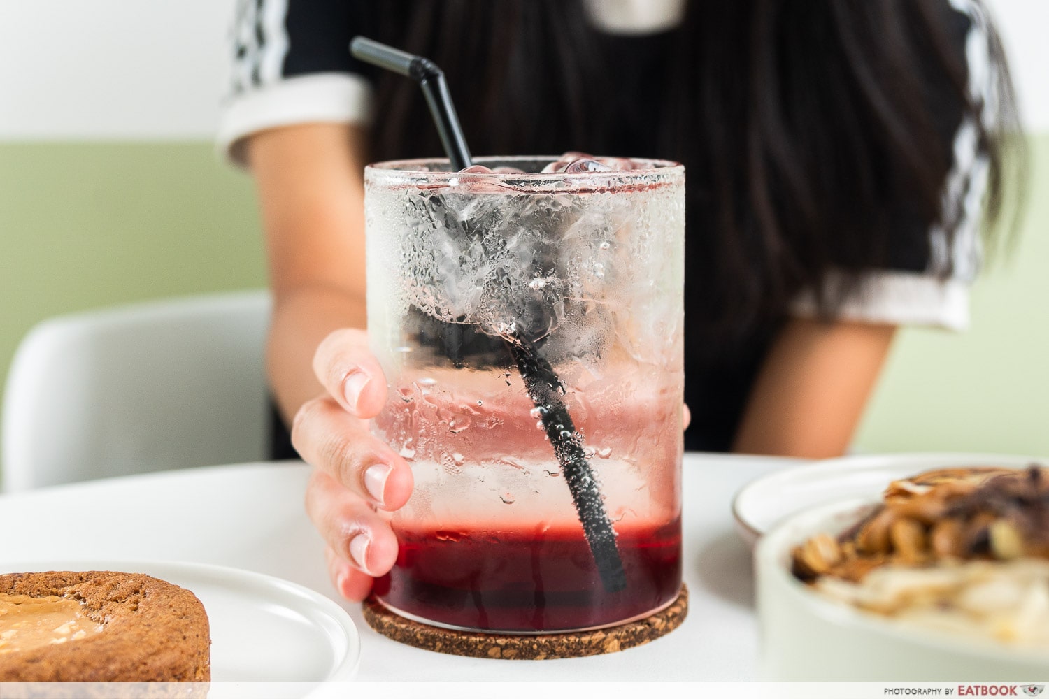 around cafe - floral hibiscus mocktail