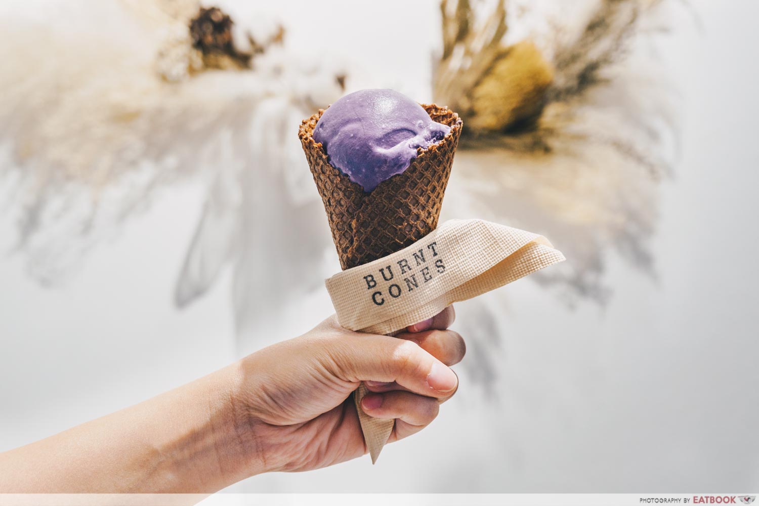 burnt cones ube ice cream