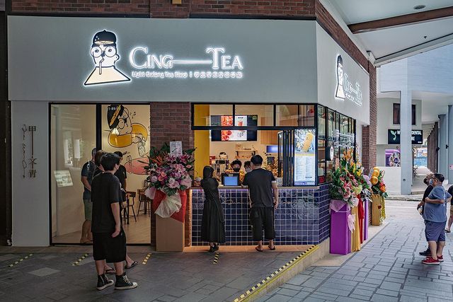 cing tea storefront