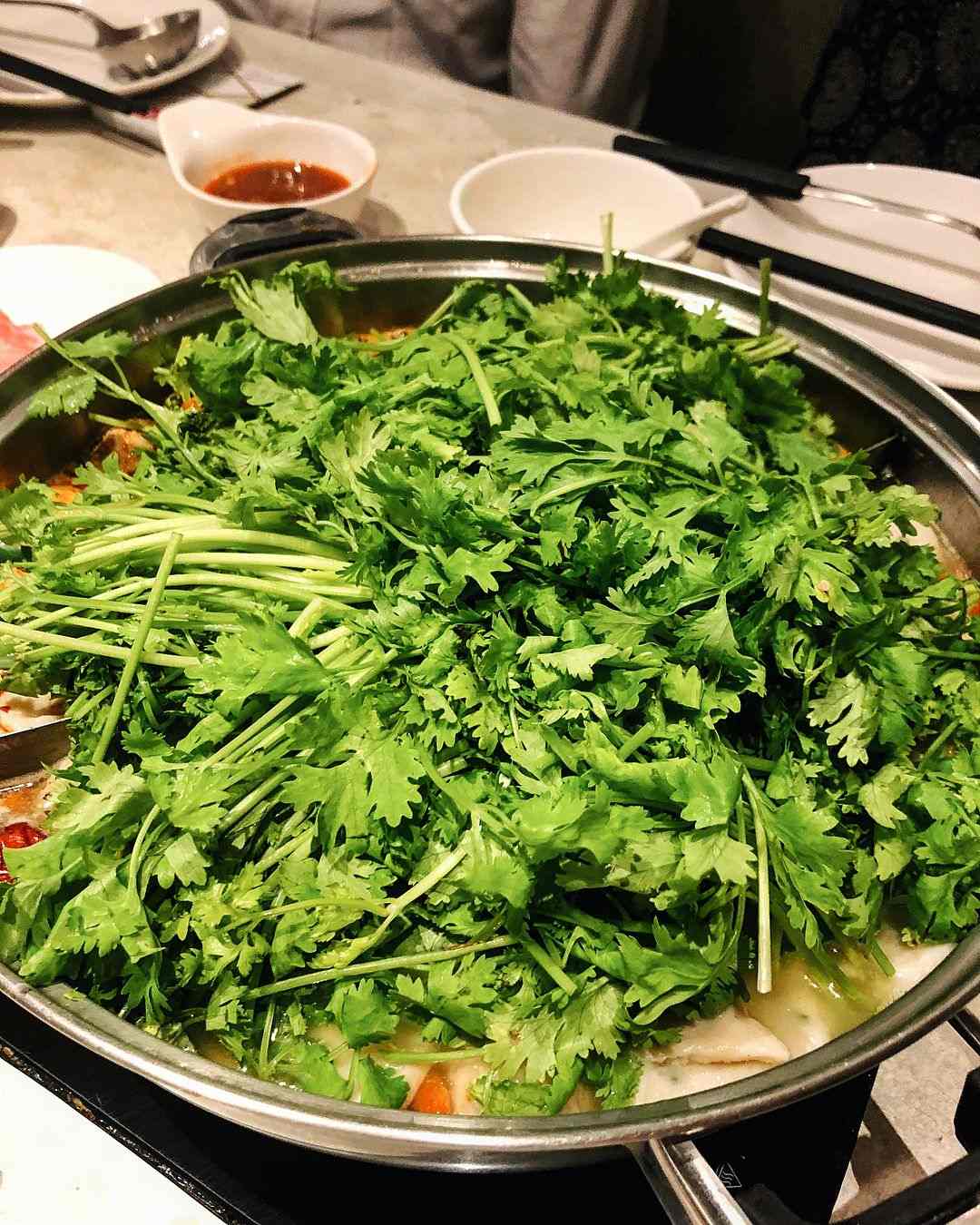 coriander hotpot coca