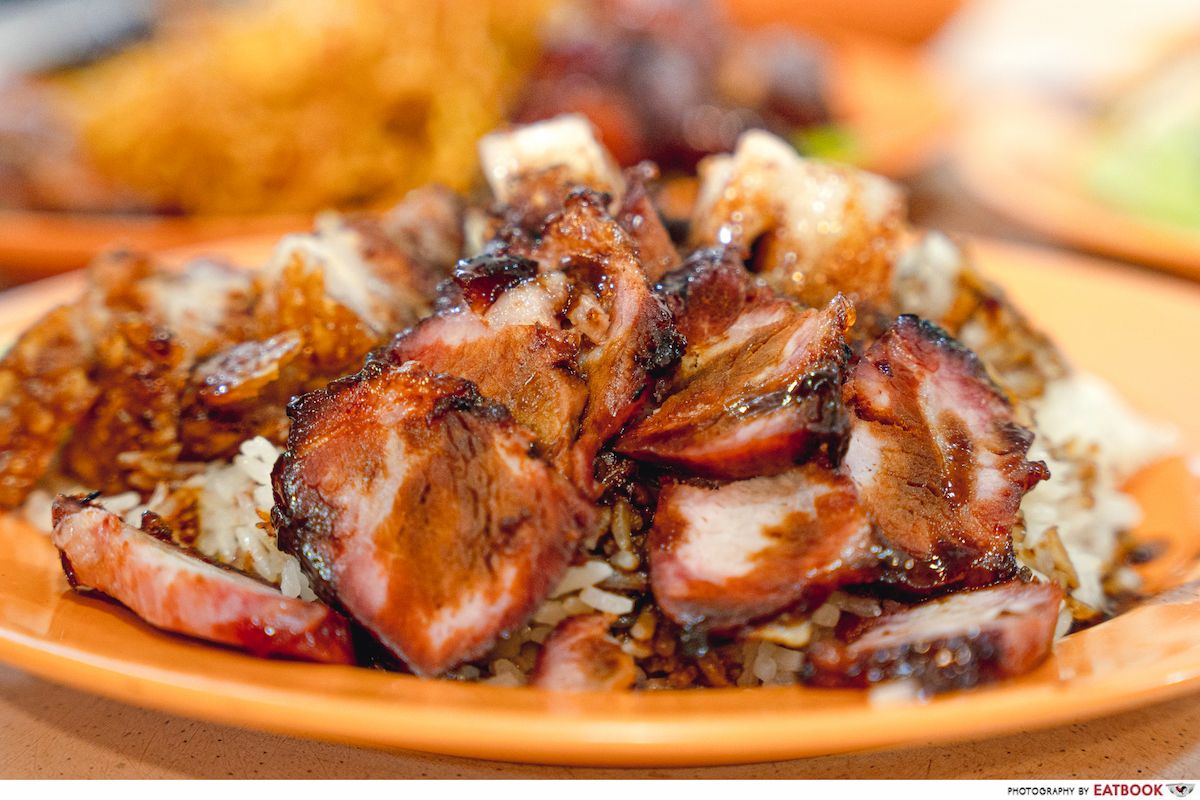 incredible roasted meat char siew roasted pork rice intro