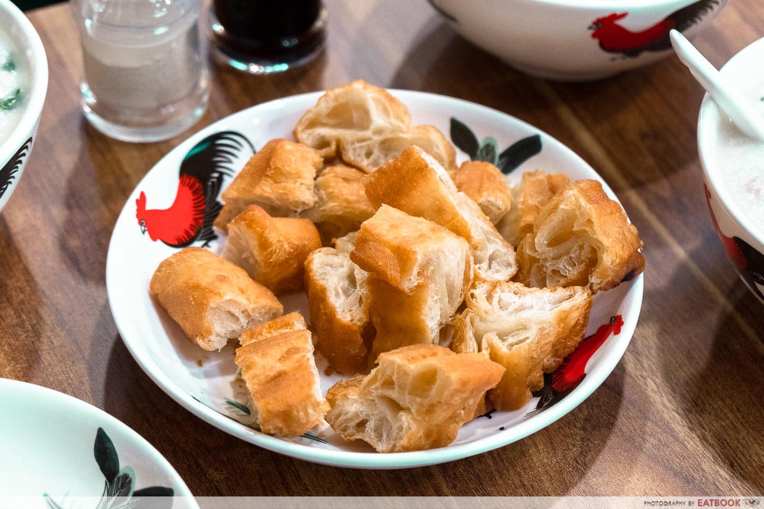 old shifu charcoal porridge - you tiao