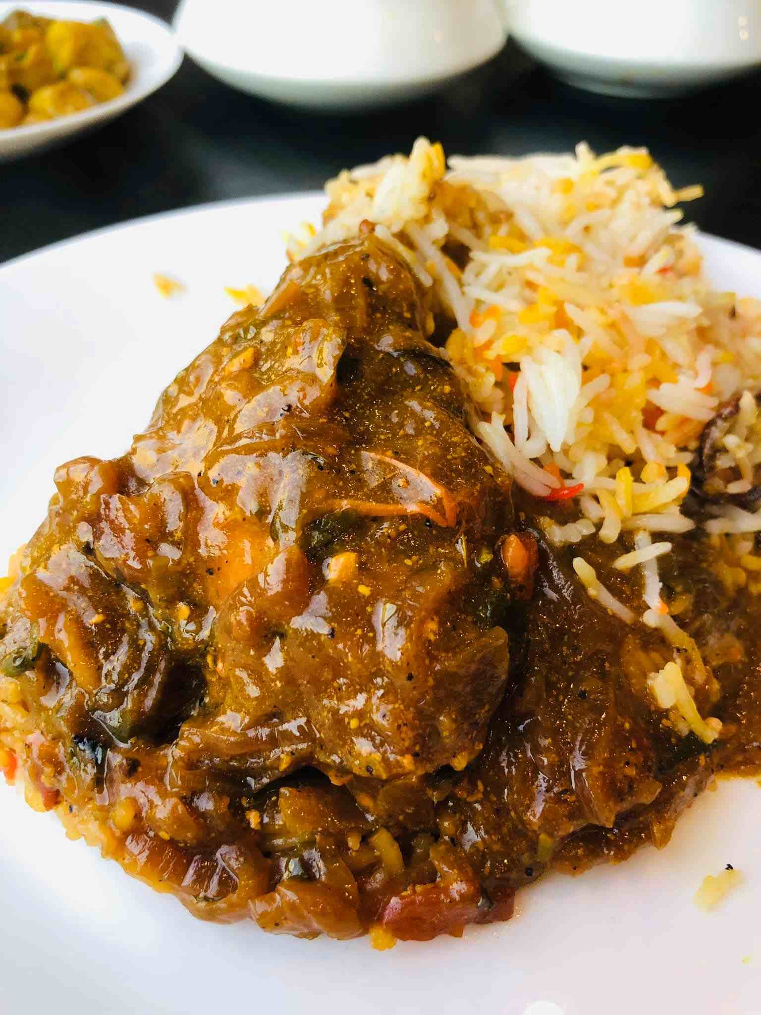 paradise biryani lamb briyani in bamboo