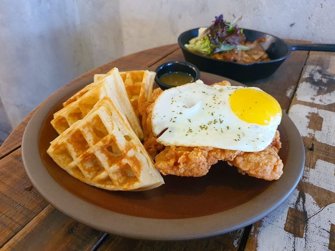 the beast chicken and waffles