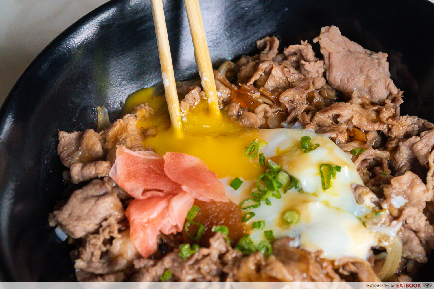 the gyu co - classic gyudon onsen egg