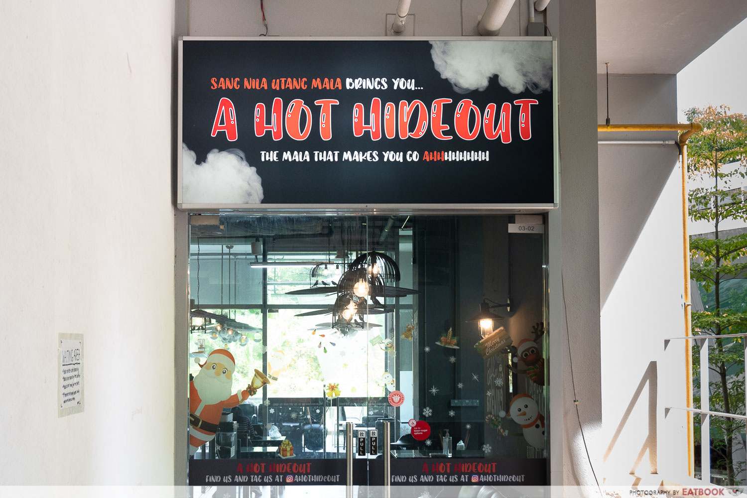 a hot hideout storefront