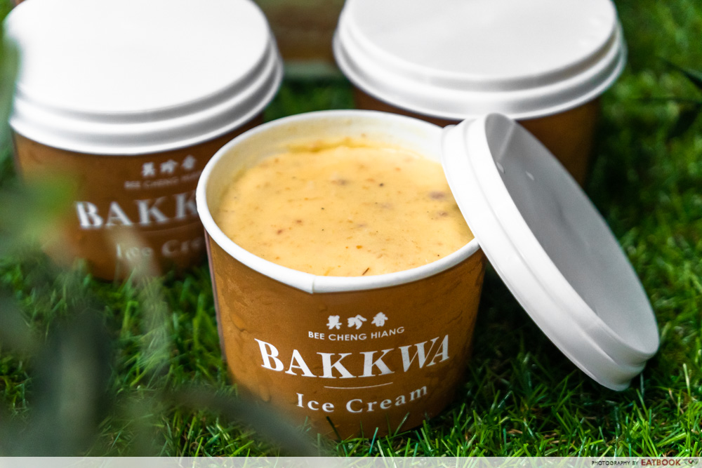bee cheng hiang bakkwa ice cream - detail