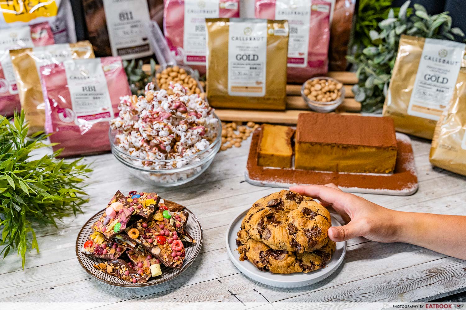 callebaut easy chocolate desserts - flatlay