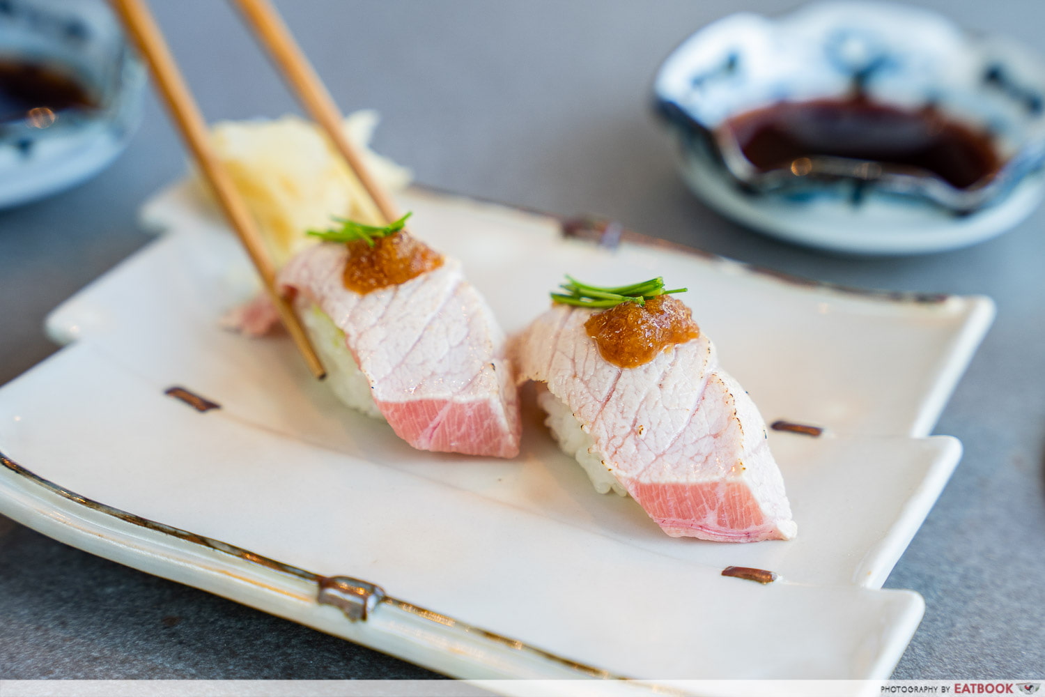 japanese amberjack with ponzu