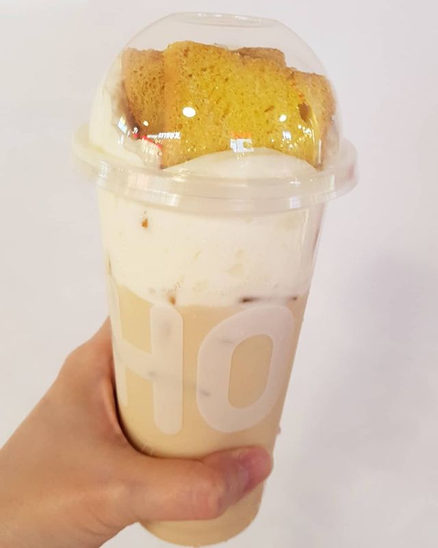 kaya toast milk tea