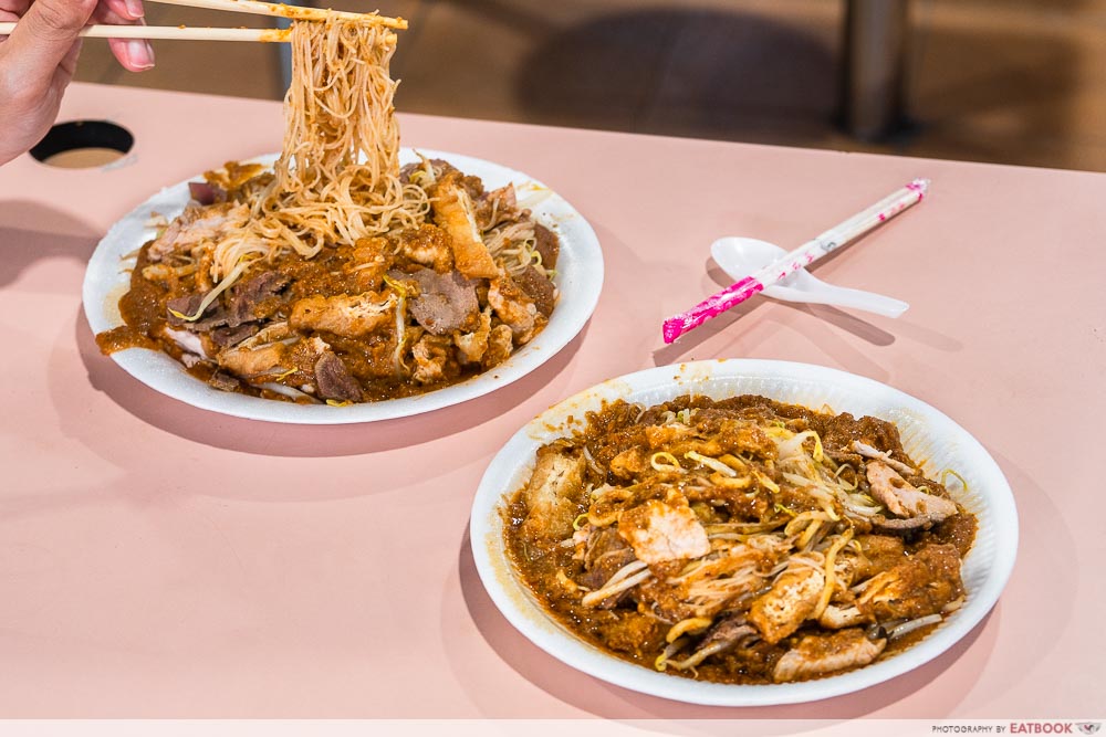 shi wei da satay bee hoon - flatlay