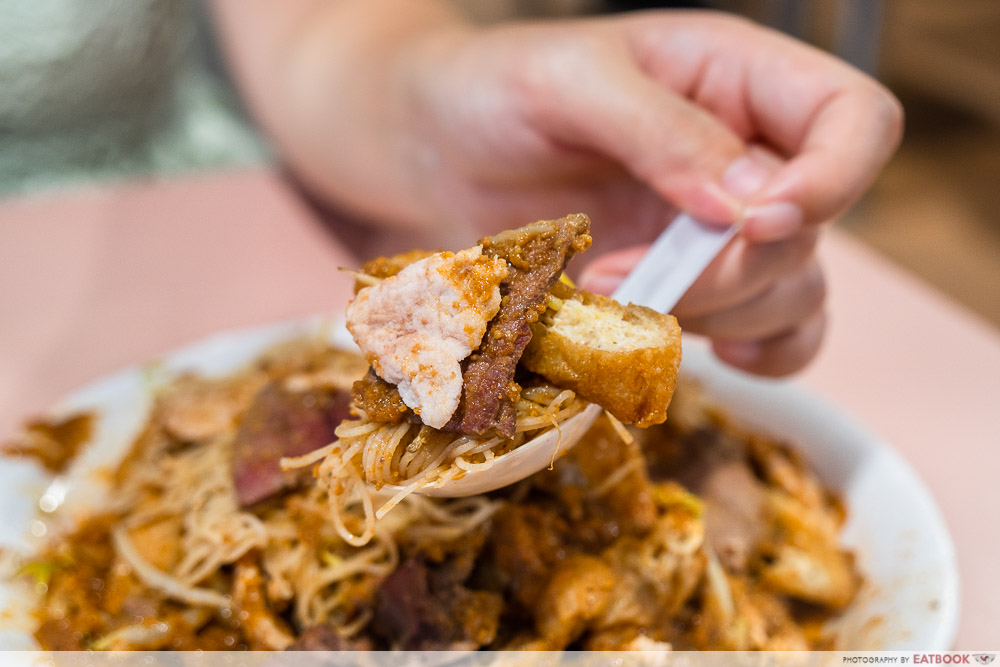 shi wei da satay bee hoon - ingredients