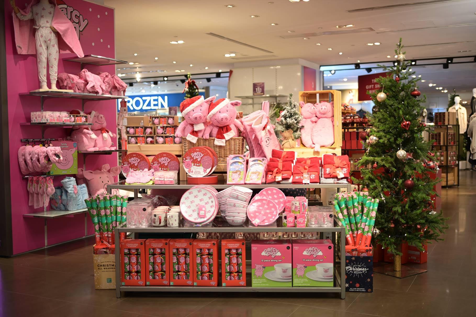 Marks & Spencer Christmas - percy pig merch