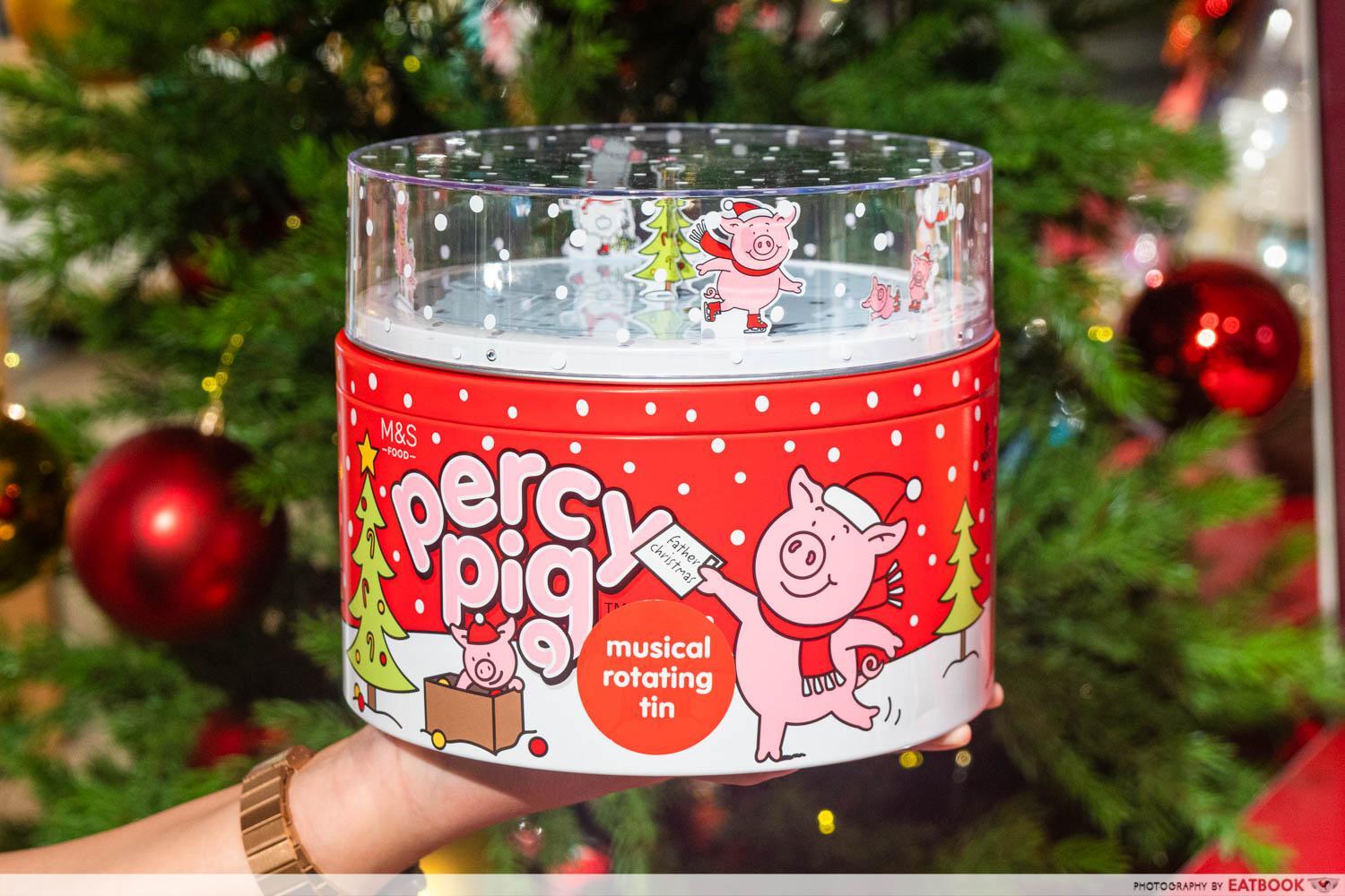 Marks & Spencer Christmas - percy pig musical tin