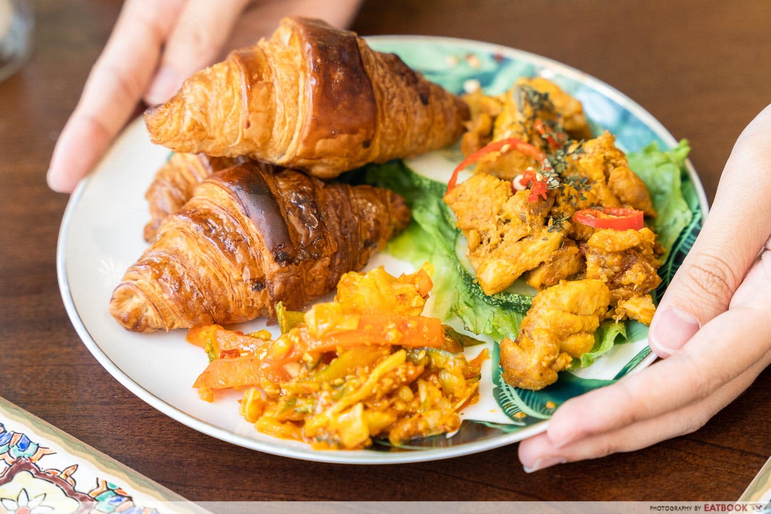 ambling turtle - curry chicken croissants
